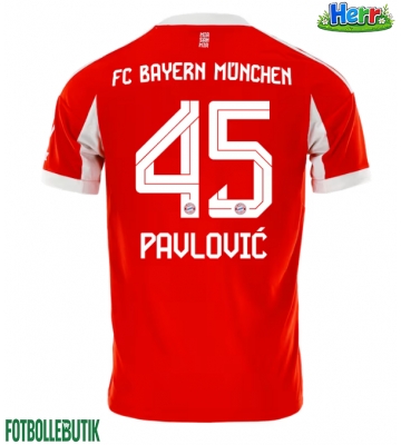 Bayern Munich Aleksandar Pavlovic #45 Hemmatröja 2025-26 Kortärmad